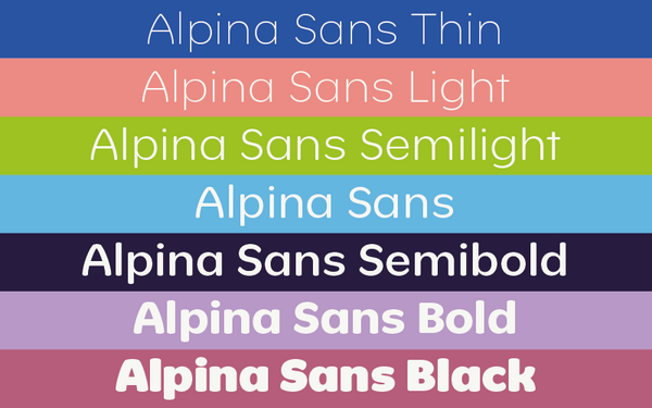 Alpina: Custom letters for a familiar Colombian brand