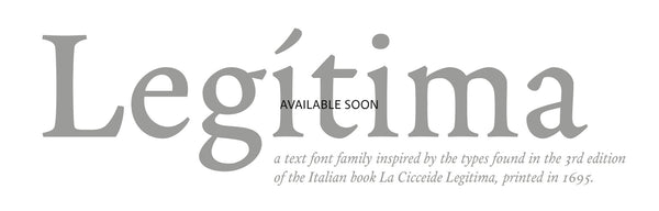 Legitima Typeface
